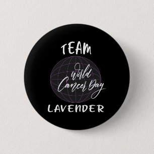Ondersteuning van overlevenden Wereld Kanker Dag B Ronde Button 5,7 Cm