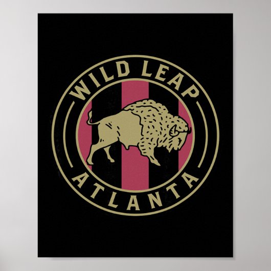 Ondersteuning van The Five Stripes Atlanta Soccer Poster (Voorkant)