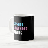 Ondersteuning van transgenderrechten koffiemok (Voorkant links)