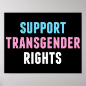 Ondersteuning van transgenderrechten poster (Voorkant)