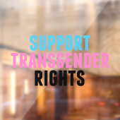 Ondersteuning van transgenderrechten raamsticker (Vel 2)