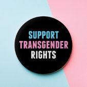 Ondersteuning van transgenderrechten ronde button 5,7 cm