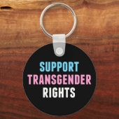 Ondersteuning van transgenderrechten sleutelhanger (Voorkant)