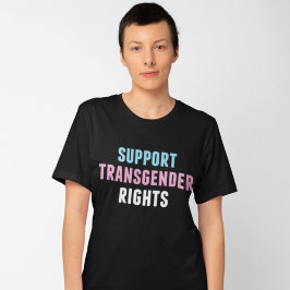 Ondersteuning van transgenderrechten t-shirt