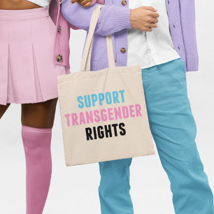 Ondersteuning van transgenderrechten tote bag