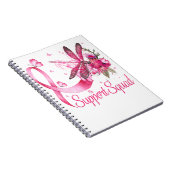 Ondersteuning van vierkant dragonfly-borstkankerbe notitieboek (Rechterzijde)