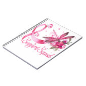 Ondersteuning van vierkant dragonfly-borstkankerbe notitieboek (Linkerzijde)