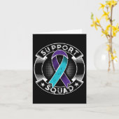 Ondersteuning van vierkant lint-zelfmoordpreventie kaart (Gele Bloem)