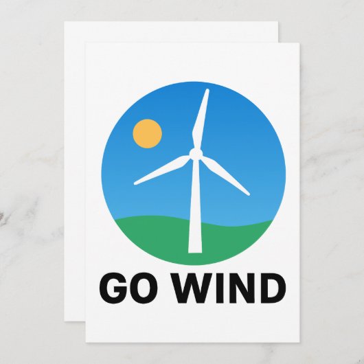 Ondersteuning van windenergie – Pro Clean Wind Pow Kaart (Voorkant / Achterkant)