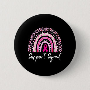 Ondersteuning vierkant roze regenbooglooster borst ronde button 5,7 cm