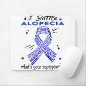 Ondersteuning voor Alopecia Warrior Gifts Muismat (Met muis)