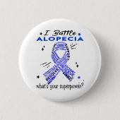 Ondersteuning voor Alopecia Warrior Gifts Ronde Button 5,7 Cm (Voorkant)