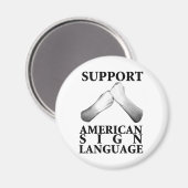 Ondersteuning voor Amerikaanse gebarentaal (achter Magneet (Voorkant / Achterkant)
