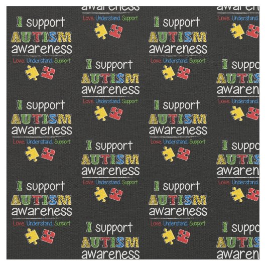 Ondersteuning voor Autism Awareness Pattern met Pu Stof (Close Up)