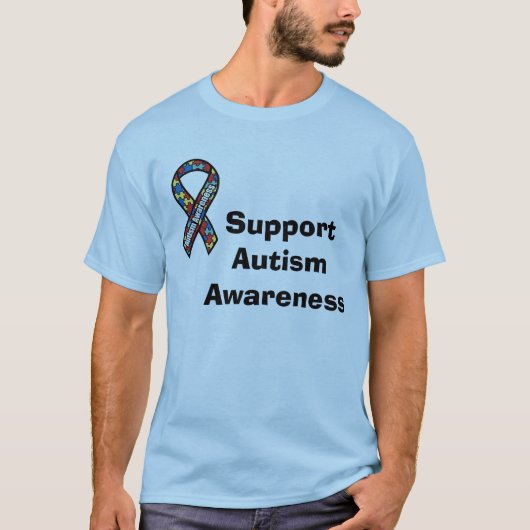 Ondersteuning voor Autism Ribbon T-Shirt (Voorkant)