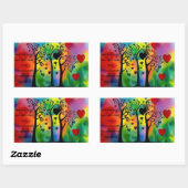 Ondersteuning voor autisme - Pad naar Groetheid Rechthoekige Sticker (Vel)