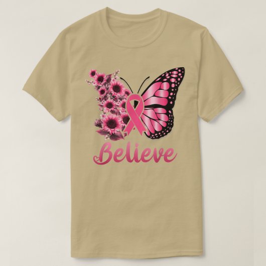 Ondersteuning voor boksemkankerbewustmaking B T-shirt (Design voorkant)