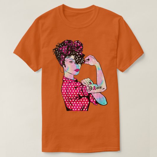 Ondersteuning voor borstkanker bij vrouwen B T-shirt (Design voorkant)