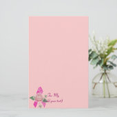 Ondersteuning voor borstkanker briefpapier (Staand voorkant)