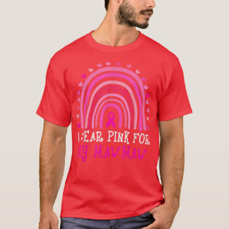 Ondersteuning voor borstkanker die ik roze voor mi t-shirt