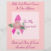 Ondersteuning voor borstkanker flyer (Voorkant)