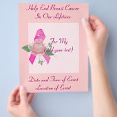 Ondersteuning voor borstkanker flyer (Hand)