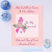 Ondersteuning voor borstkanker flyer (Enkel)