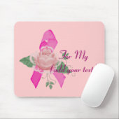 Ondersteuning voor borstkanker muismat (Met muis)