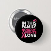 Ondersteuning voor borstkanker Roze lint Borstkank Ronde Button 5,7 Cm (Voorkant /achterkant)