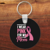 Ondersteuning voor borstkanker sleutelhanger (Voorkant)