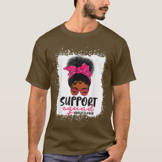 Ondersteuning voor borstkanker Squad Black Women T-shirt