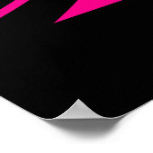 Ondersteuning voor borstkanker Squad roze lint Poster (Hoek)