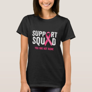 Ondersteuning voor borstkanker Squad roze lint T-shirt