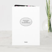 Ondersteuning voor borstkanker Survivor Pink Ribbo Kaart (Achterkant)