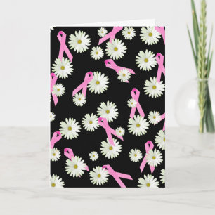 Ondersteuning voor borstkanker Survivor Pink Ribbo Kaart