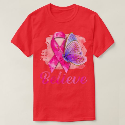 Ondersteuning voor borstkanker Warrior Awareness G T-shirt (Design voorkant)