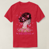 Ondersteuning voor borstkanker Warrior Awareness G T-shirt (Design voorkant)