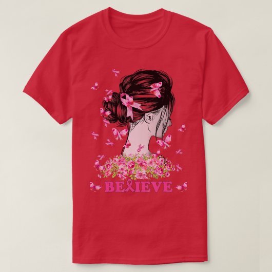 Ondersteuning voor borstkanker Warrior Awareness G T-shirt (Design voorkant)