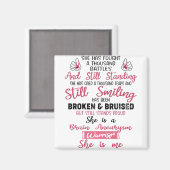 Ondersteuning voor brain Aneurysm Warrior Gifts Magneet (Voorkant / Achterkant)