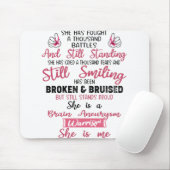 Ondersteuning voor brain Aneurysm Warrior Gifts Muismat (Met muis)