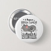 Ondersteuning voor brain Tumor Awareness Ribbon Gi Ronde Button 5,7 Cm (Voorkant /achterkant)