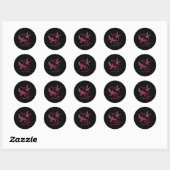 Ondersteuning voor brainaneurysmabewustwording ronde sticker (Vel)