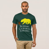 Ondersteuning voor California Libraries T-Shirt (Voorkant volledig)