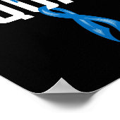 Ondersteuning voor Colon Cancer Squad Blue Ribbon Poster (Hoek)