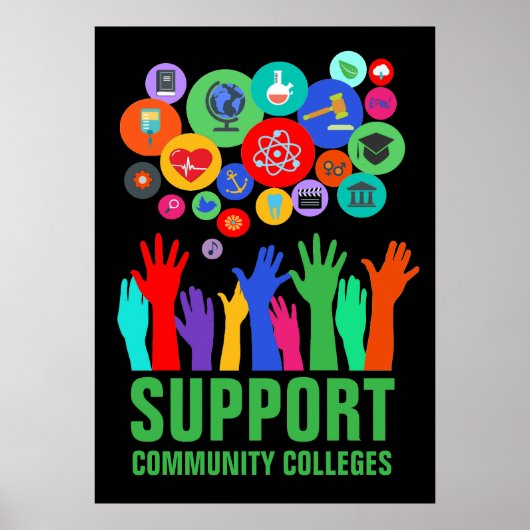 Ondersteuning voor Community Colleges Access Educa Poster (Voorkant)
