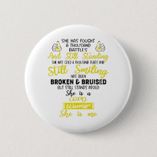 Ondersteuning voor COPD Warrior Gifts Ronde Button 5,7 Cm