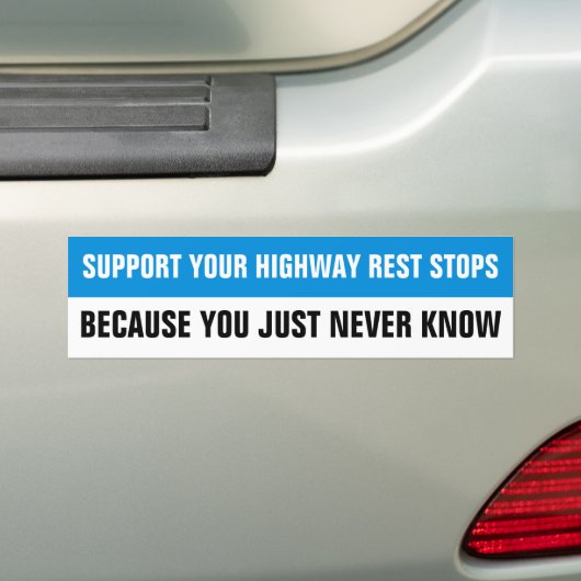 ONDERSTEUNING VOOR DE STOPEN VAN DE HOOGSTE REST . BUMPERSTICKER (Op auto)