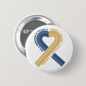 Ondersteuning voor downsyndroombewustzijn ronde button 5,7 cm (Voorkant /achterkant)