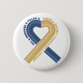 Ondersteuning voor downsyndroombewustzijn ronde button 5,7 cm