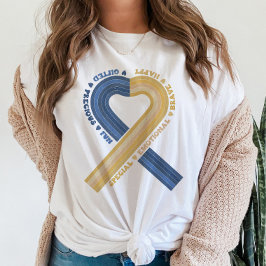 Ondersteuning voor downsyndroombewustzijn t-shirt